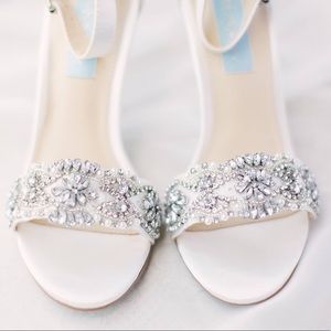 Ivory Satin Betsy Johnson Heels